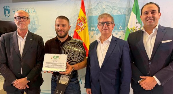  Vox Marbella propone un reconocimiento oficial al boxeador marbellí Nicolás Gaffie por llevar el nombre de la ciudad por toda Europa