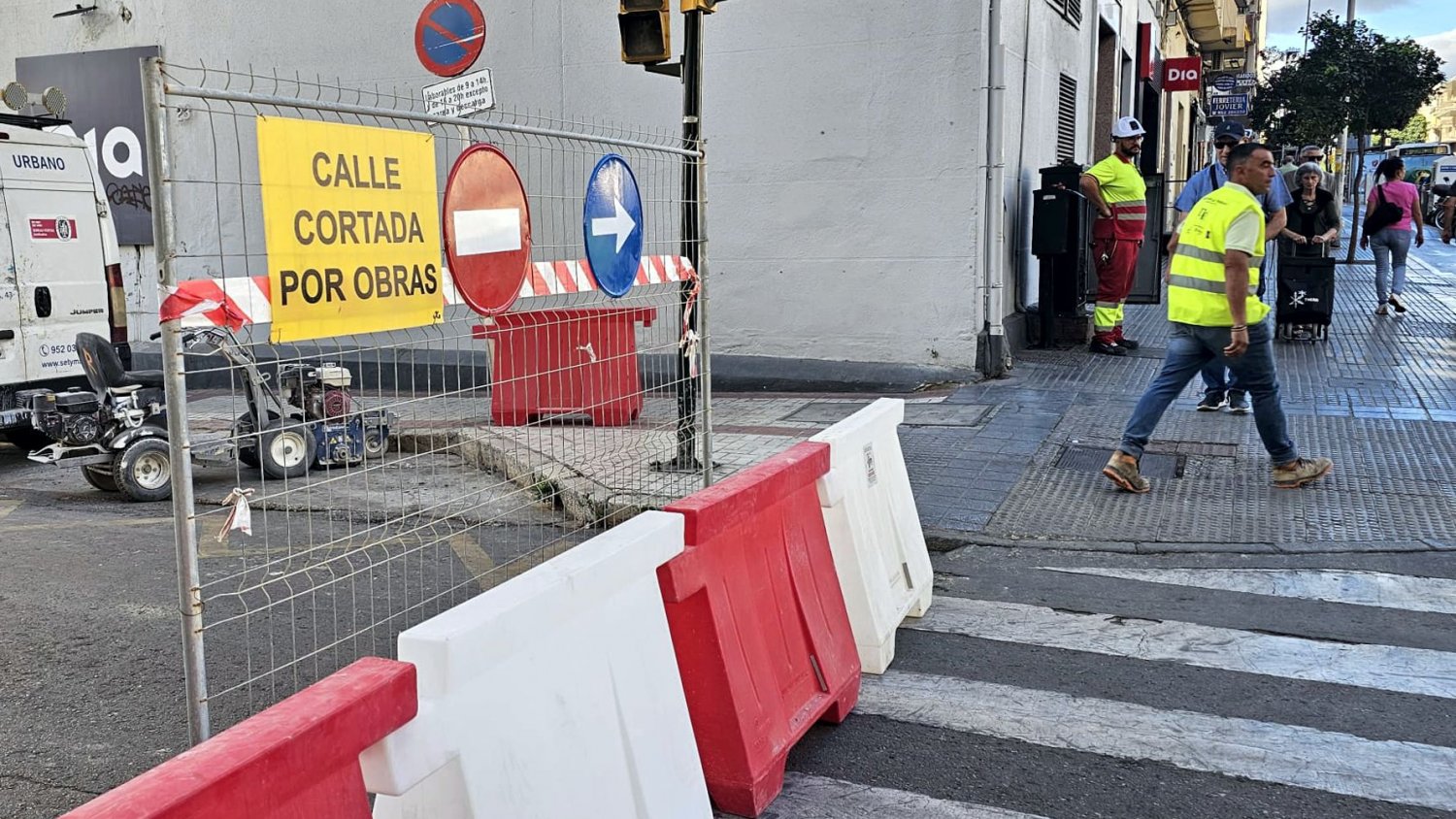 El corte de tráfico de Eugenio Gross por la obra del Metro de Málaga se hará efectivo el 12 de noviembre