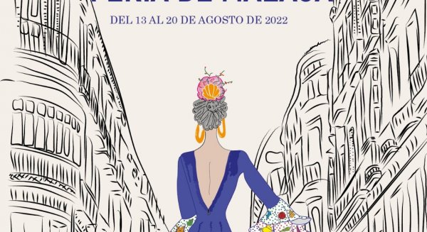 El cartel 'La Mar de Feria' de Rubén Roldán de Jong, elegido por votación popular para anunciar la Feria de Málaga 2022
