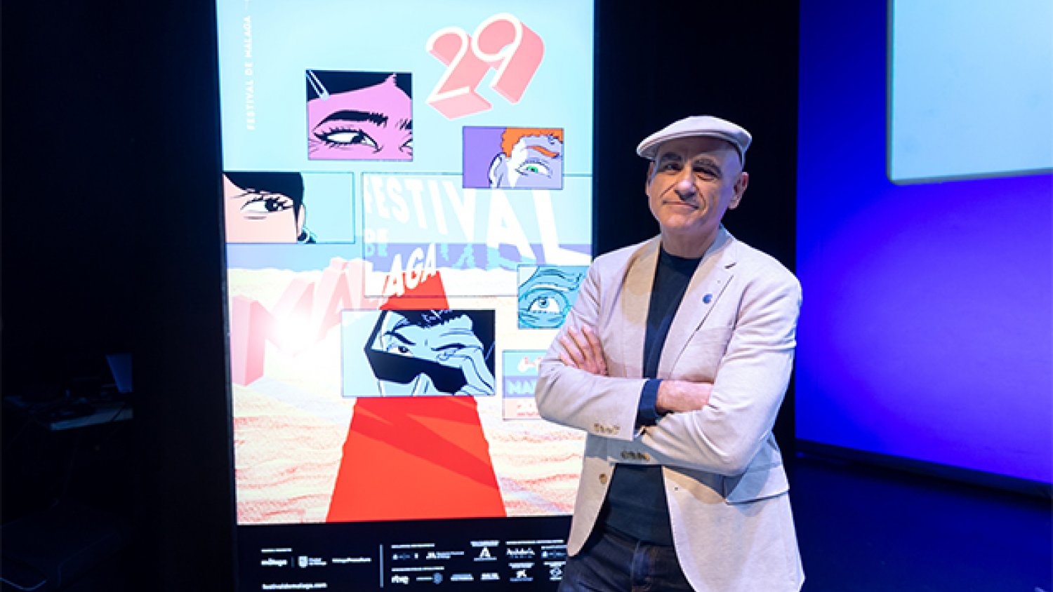 El profesor de Bellas Artes Pepo Pérez, autor del nuevo cartel del 29 Festival de Málaga