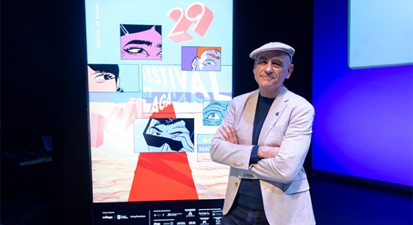El profesor de Bellas Artes Pepo Pérez, autor del nuevo cartel del 29 Festival de Málaga