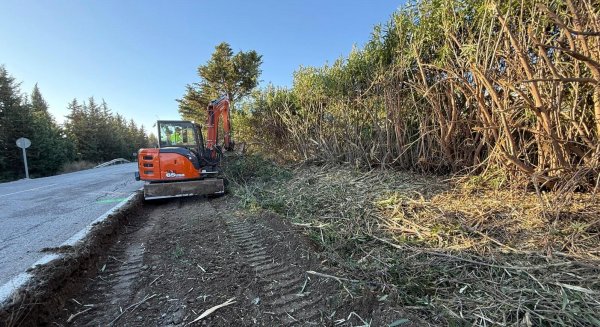  El Ayuntamiento de Estepona comienza las obras para dotar de acerado y medidas de calmado de tráfico a la carretera de Benahavís