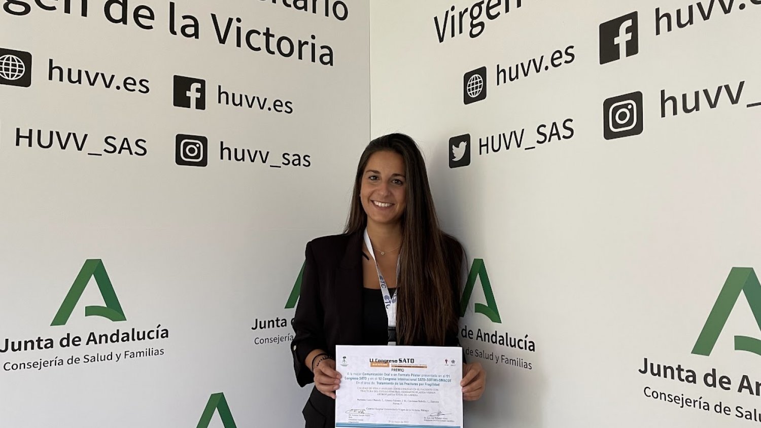El Hospital Clínico de Málaga es premiado en el congreso de la Sociedad Andaluza de Traumatología y Ortopedia