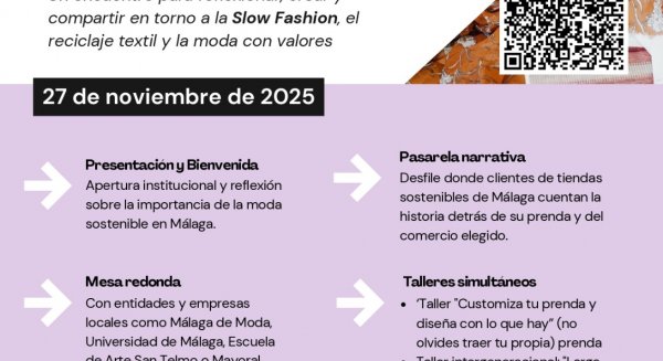 Mayoral, la UMA, la Escuela San Telmo, los Greenwalk Awards y el proyecto RED_ERA debatirán sobre la moda sostenible en La Noria