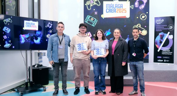 El Ayuntamiento premia el talento creativo joven en la segunda edición de la Muestra de Videojuegos del programa 'MálagaCrea'