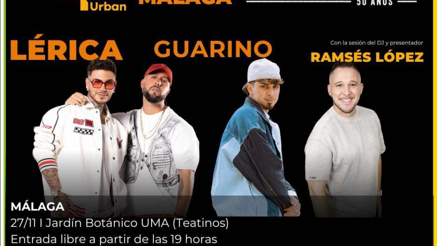 La Subdelegación del Gobierno celebra los 50 años en libertad con un concierto en la Universidad de Málaga