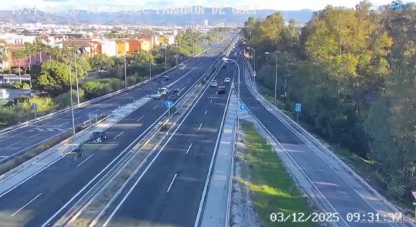 Un accidente entre dos motos en la MA-20 de Málaga causa hasta 6 kilómetros de retenciones 