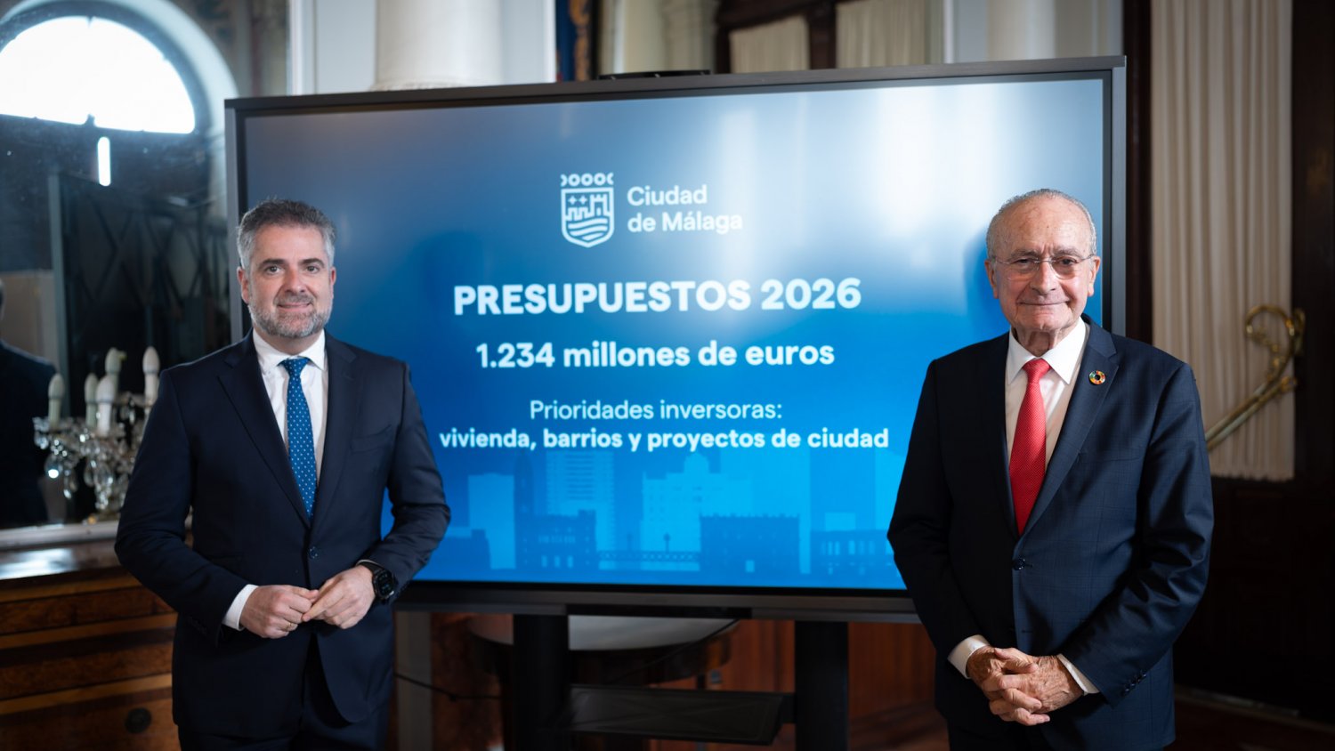 El Ayuntamiento de Málaga tendrá en 2026 un presupuesto que supera los 1.200 millones de euros y prioriza la vivienda 