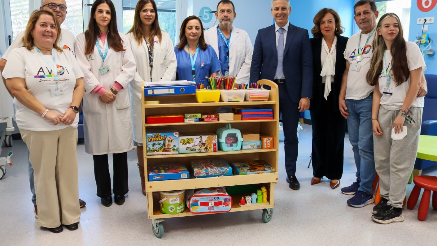 El Hospital Materno Infantil de Málaga pone en el nuevo servicio de voluntariado en el área de Urgencia Pediátricas
