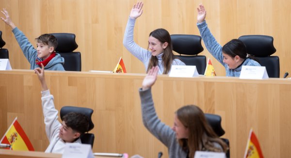 Alumnado de Villanueva del Rosario protagoniza el pleno infantil de la Diputación para conmemorar el Día de la Constitución