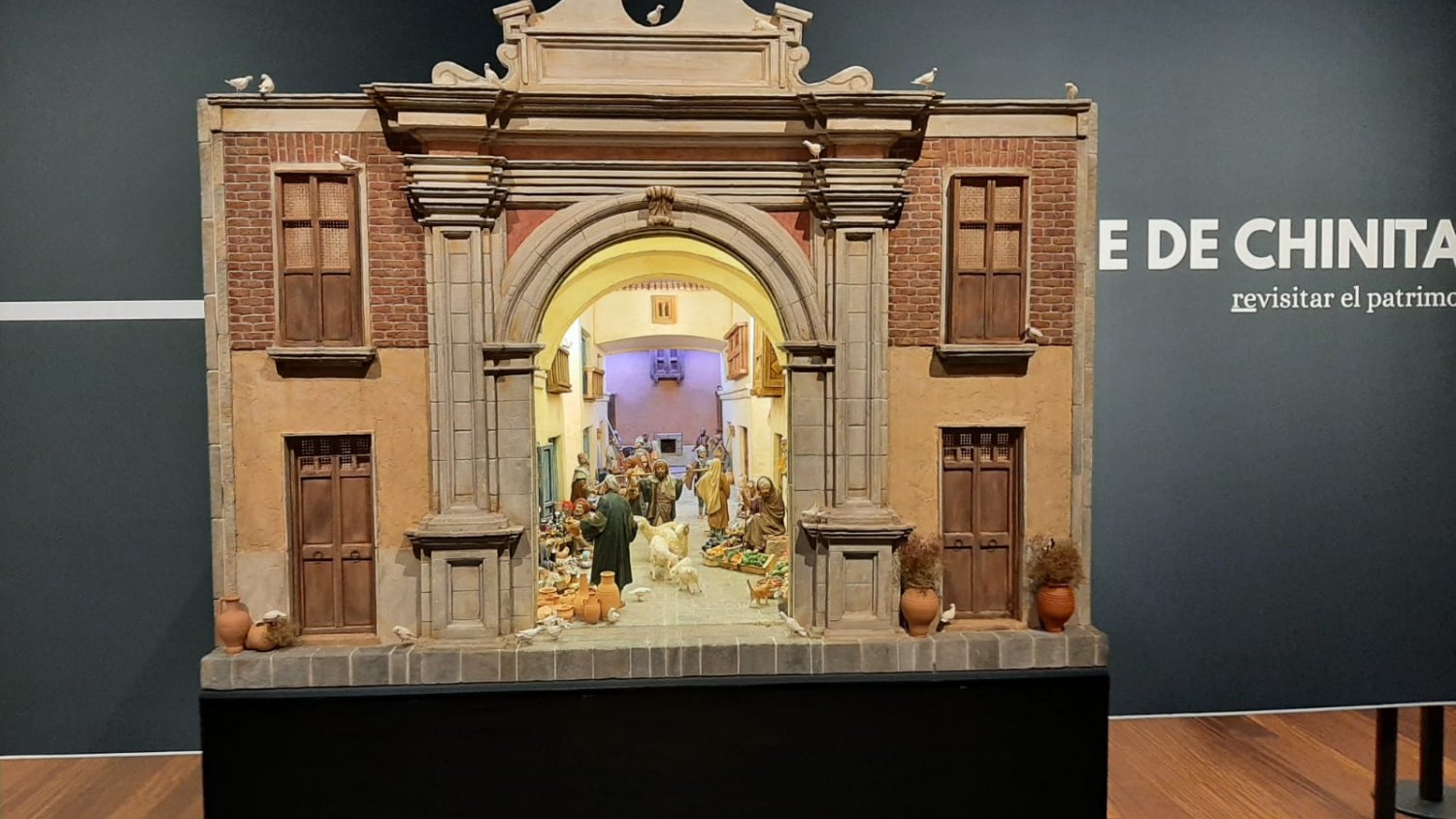 El Museo de Málaga expone un Belén inspirado en el Pasaje Chinitas de la ciudad