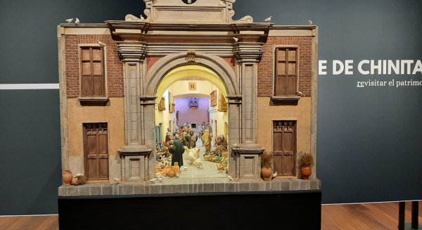 El Museo de Málaga expone un Belén inspirado en el Pasaje Chinitas de la ciudad