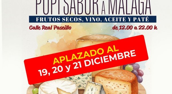 La XI Feria del Queso ‘POPI’ Sabor a Málaga se celebrará del 19 al 21 de diciembre