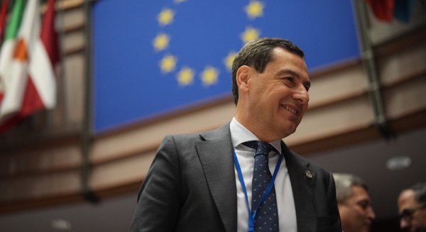 Juanma Moreno reivindica en Bruselas el bagaje de Andalucía en la 'Revolución Verde' y la lucha contra el cambio climático