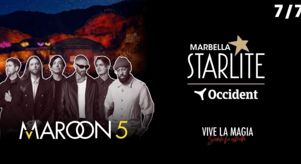 Maroon 5 actuará en la XV edición de Starlite Occident en Marbella