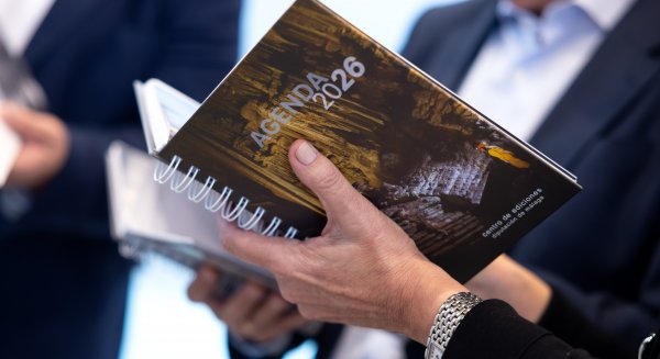 La Diputación de Málaga dedica la agenda de 2026 a la Cueva de Nerja 