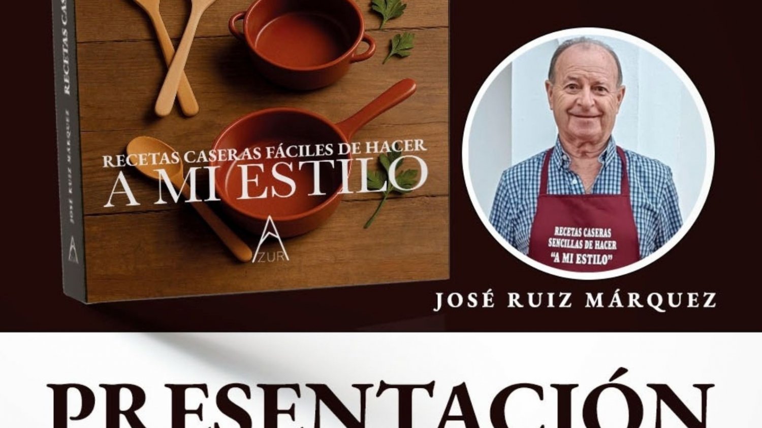 El autor José Ruíz Márquez presenta en la Casa de las Tejerinas su tercer recetario de cocina, ‘A mi estilo’