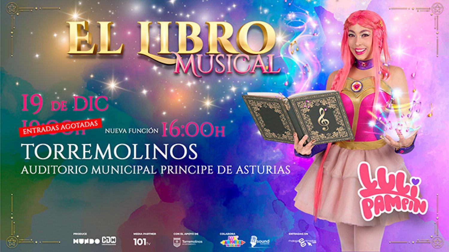 Luli Pampín llega a Torremolinos con su espectáculo 'El Libro Musical' el 19 de diciembre