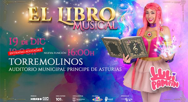 Luli Pampín llega a Torremolinos con su espectáculo 'El Libro Musical' el 19 de diciembre