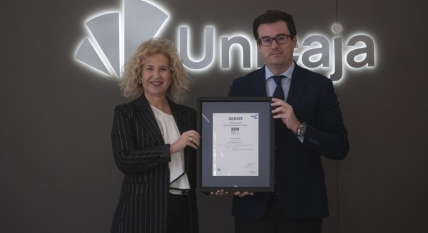 Unicaja logra la certificación de AENOR que avala la eliminación de la brecha de género