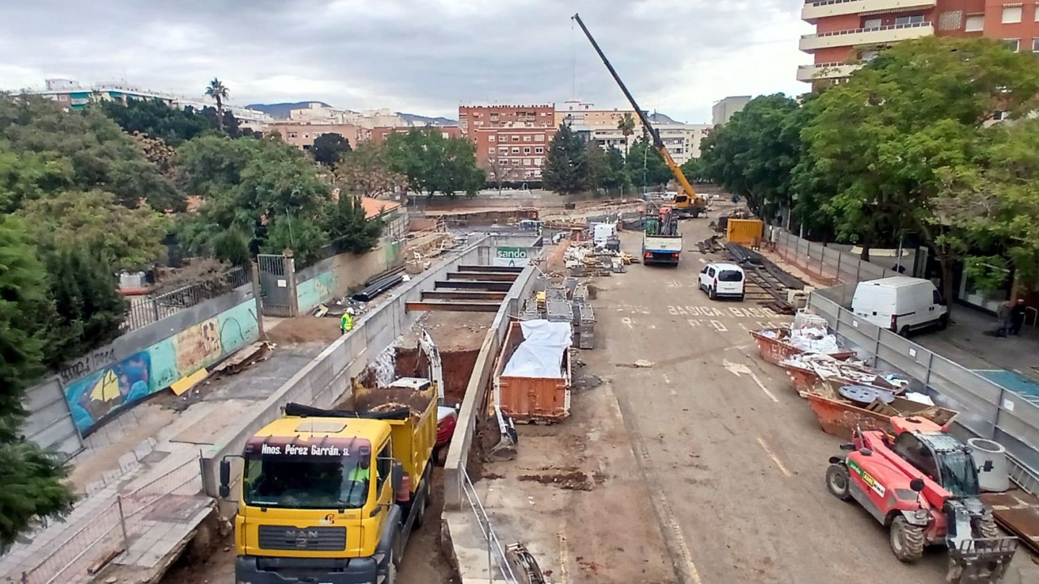 La Junta comienza a excavar el túnel del tramo 1 de la prolongación del Metro de Málaga en Santa Elena
