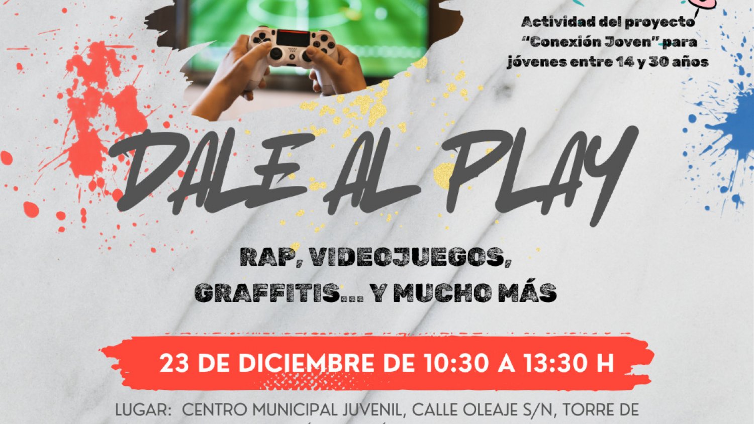Rincón de la Victoria organiza el taller 'Dale al Play' para combatir el sexismo en la cultura urbana y los videojuegos