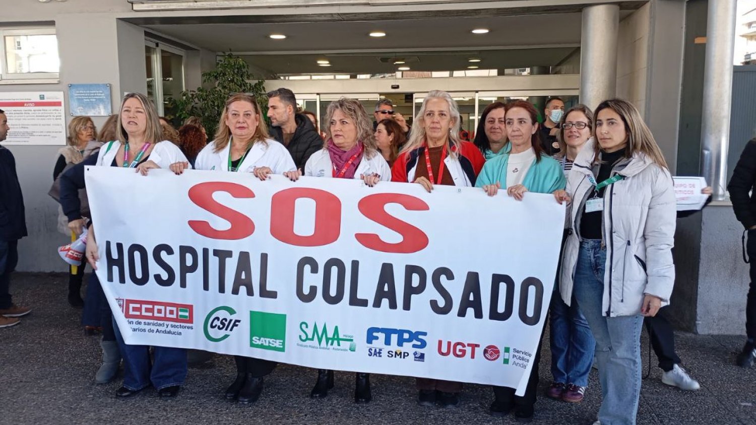 CCOO se concentra en el Hospital Universitario Virgen de la Victoria por el incumplimiento del acuerdo firmado con la dirección