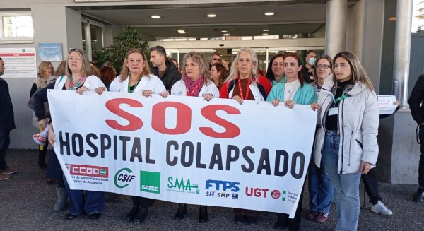 CCOO se concentra en el Hospital Universitario Virgen de la Victoria por el incumplimiento del acuerdo firmado con la dirección