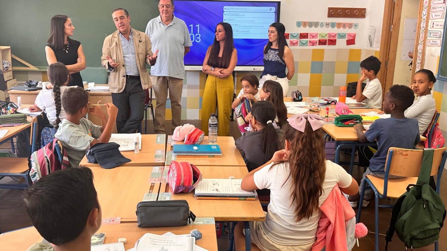 La Junta inyecta 6,2 millones de euros en 622 centros educativos de Málaga para mejorar sus instalaciones