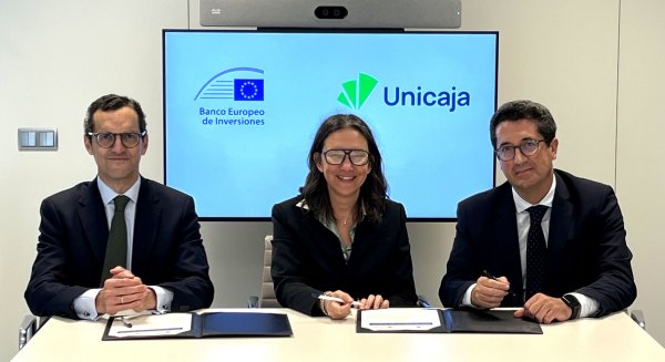 Unicaja y el BEI firman su primer acuerdo de garantía para inyectar 400 millones de euros en pymes y empresas españolas