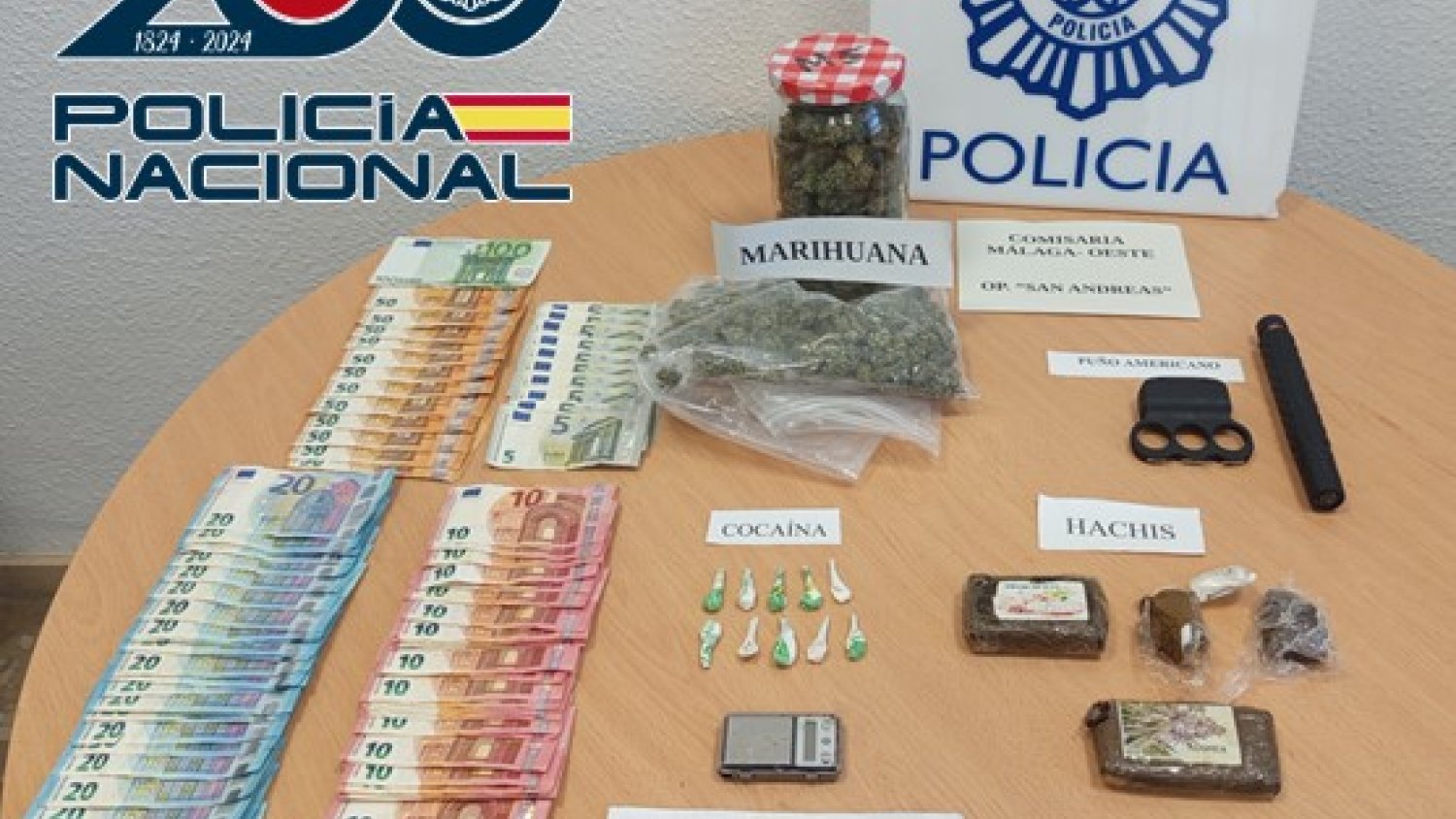 Desmantelado un activo punto de venta de droga en una vivienda del barrio de San Andrés en Málaga