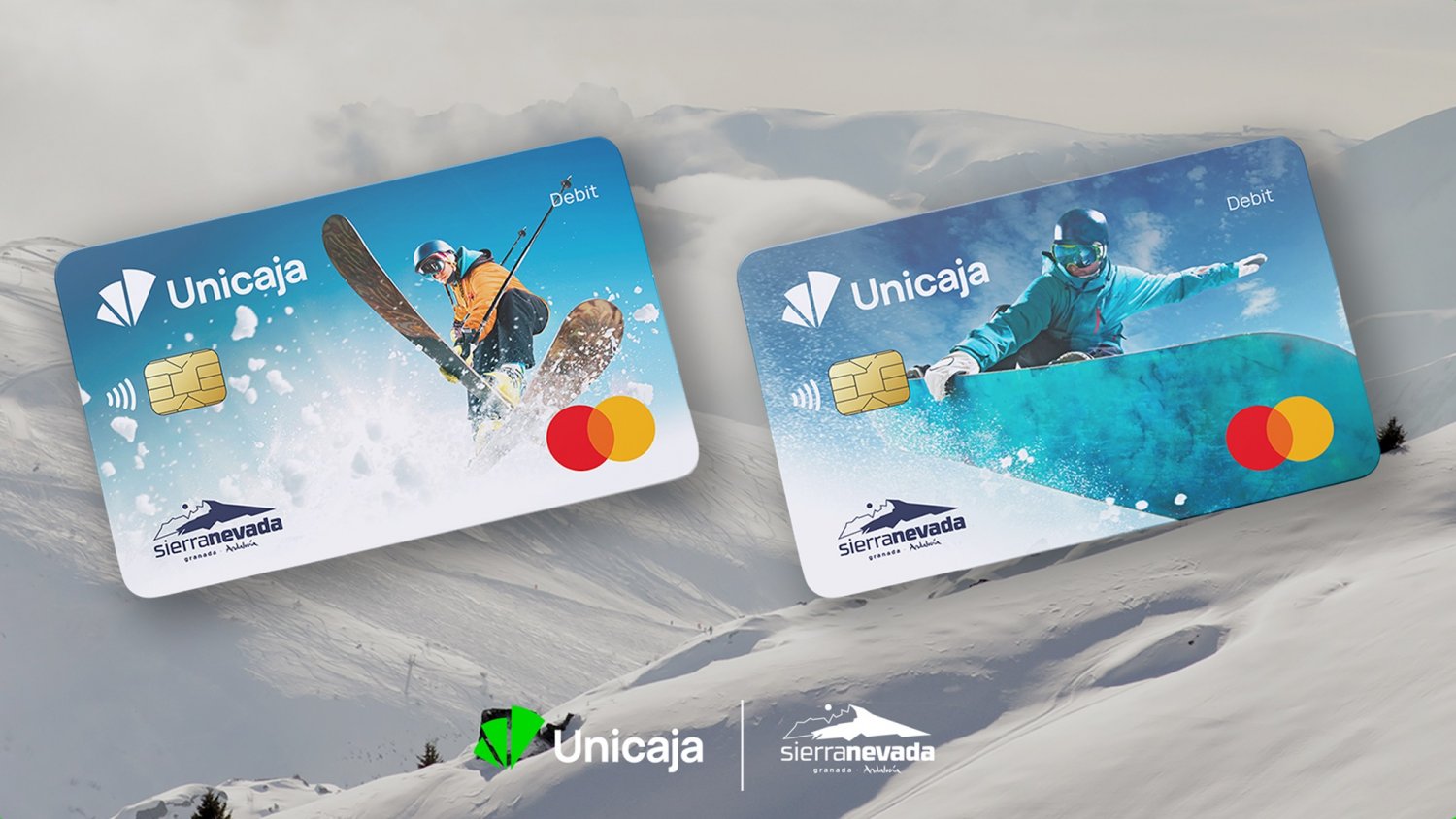 Unicaja personaliza sus tarjetas de débito con la imagen de Sierra Nevada
