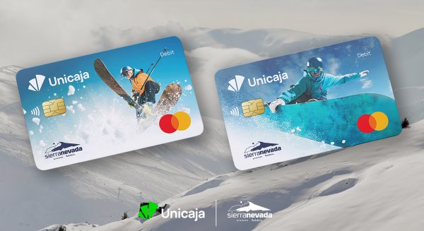 Unicaja personaliza sus tarjetas de débito con la imagen de Sierra Nevada