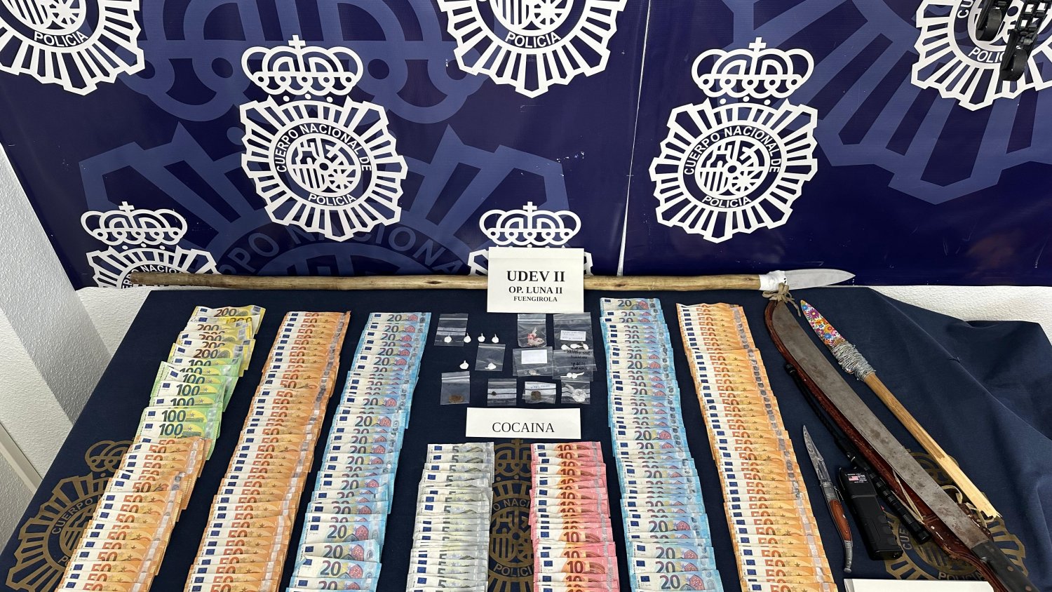 Dos detenidos en Fuengirola tras el desmantelamiento de tres puntos de venta de droga