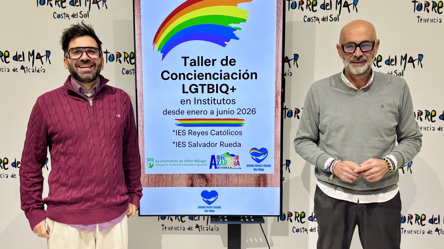 Vélez-Málaga pone en marcha la tercera edición del taller de concienciación LGTBIQ en institutos del municipio