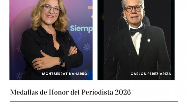 Montserrat Naharro y Carlos Pérez Ariza, Medallas de Honor de la Asociación de la Prensa de Málaga
