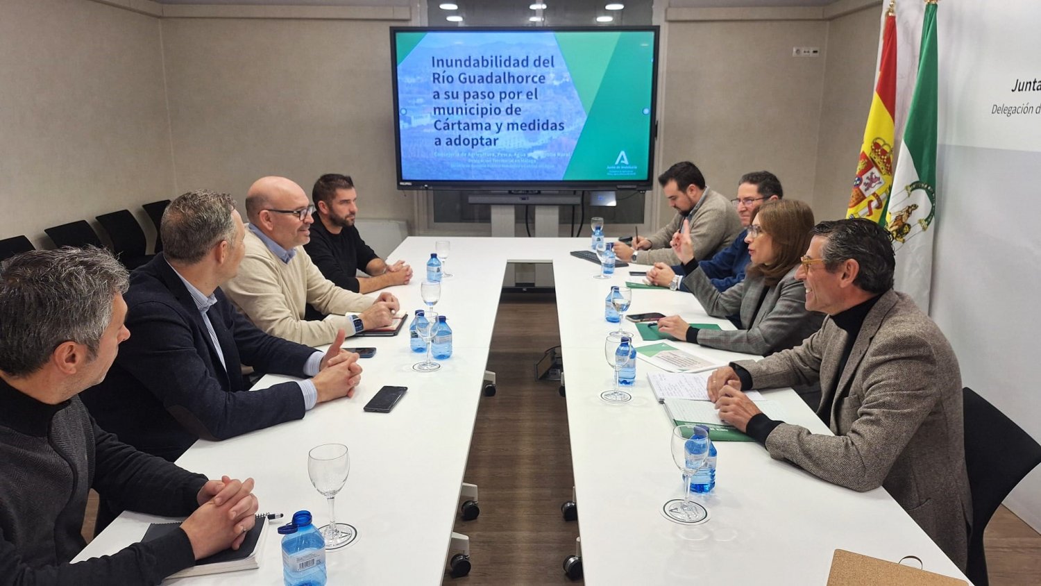 La Junta encargará un estudio de caudales del Guadalhorce para frenar las inundaciones en Cártama