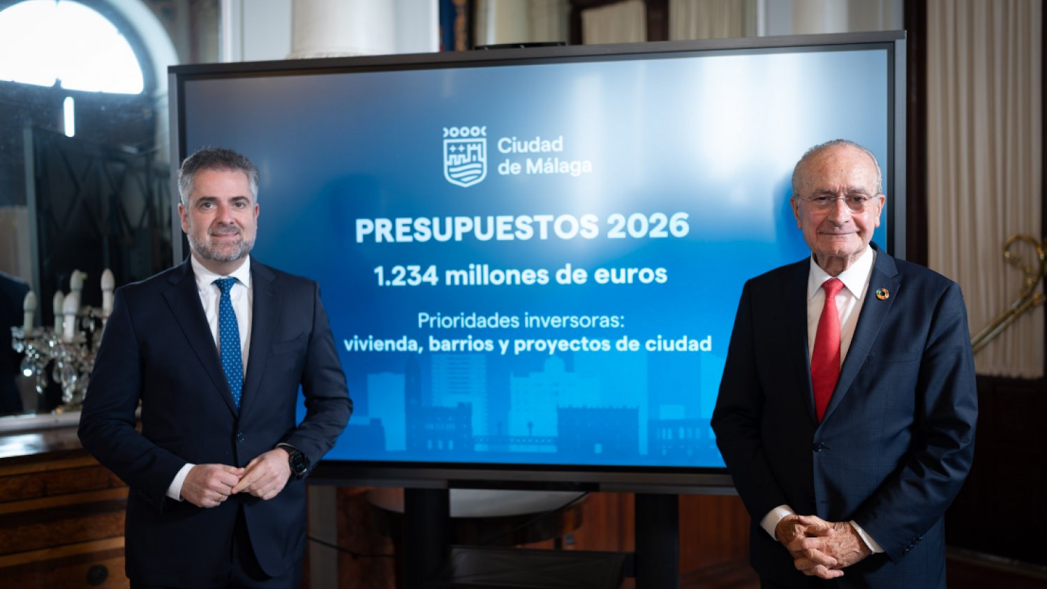Entra en vigor el presupuesto municipal de Málaga para 2026 que vuelve a superar los 1.200 millones de euros 