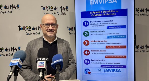 Vélez-Málaga lanza un programa pionero de ayuda a domicilio urgente para personas en cuidados paliativos