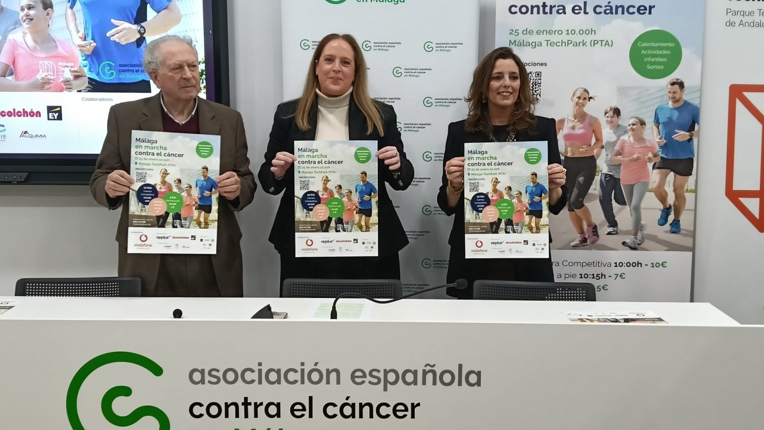 La AECC y Málaga TechPark presentan la cuarta edición de la Carrera “En Marcha contra el Cáncer” 