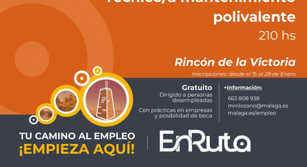 Rincón de la Victoria abre el plazo del curso `Técnico de mantenimiento polivalente´ destinado a desempleados