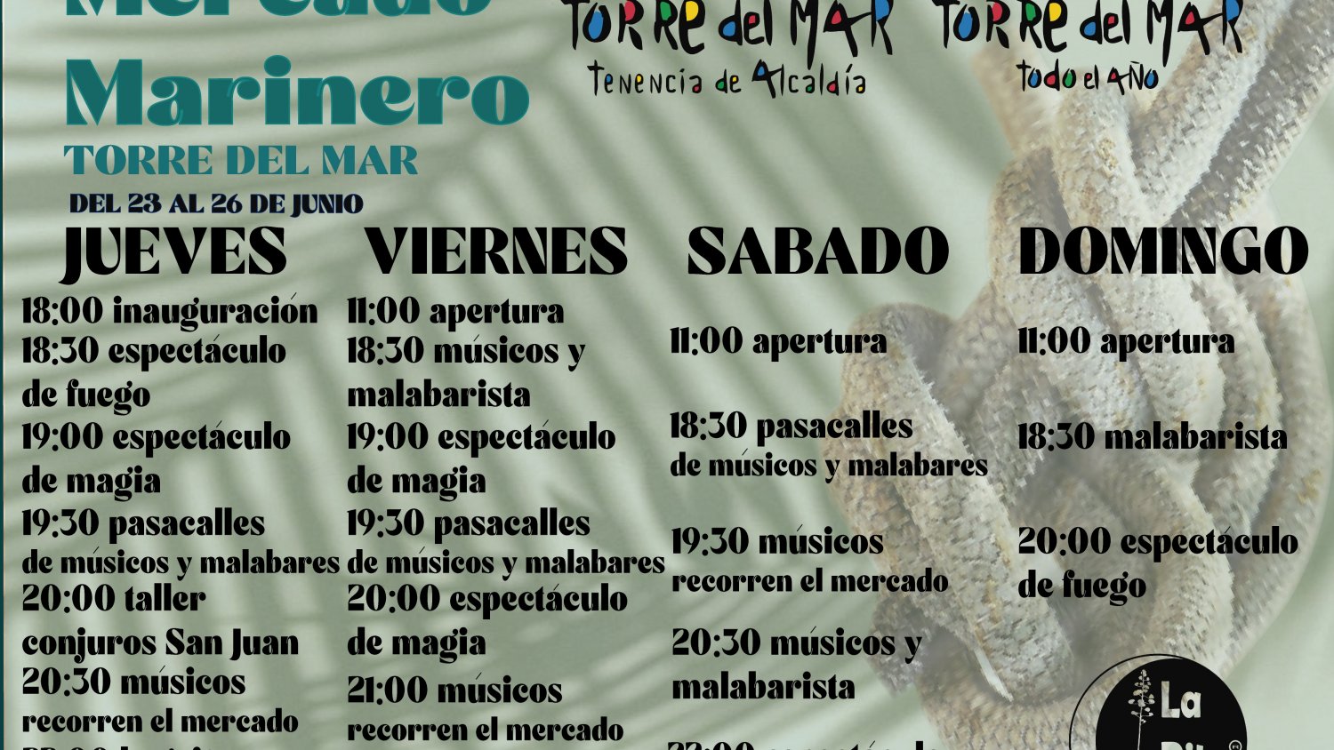 El tradicional Mercado Marinero de San Juan vuelve a Torre del Mar del 23 al 26 de junio