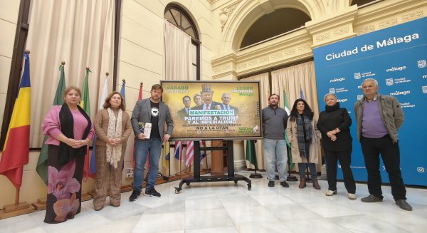 Con Málaga y la Plataforma por la Paz convocan una manifestación este sábado contra las políticas de Trump
