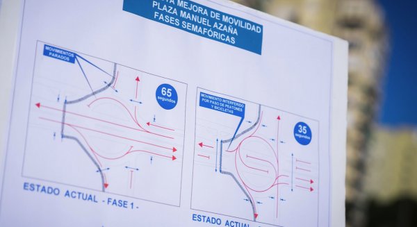 El Ayuntamiento de Málaga iniciará la intervención para la mejora de seguridad vial en la plaza Manuel Azaña