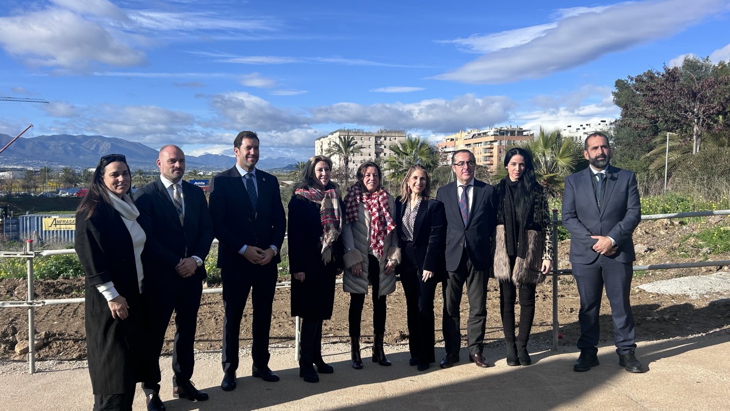 Las consejeras España y Castillo asisten a la colocación de la primera piedra del nuevo instituto de Soliva en Málaga