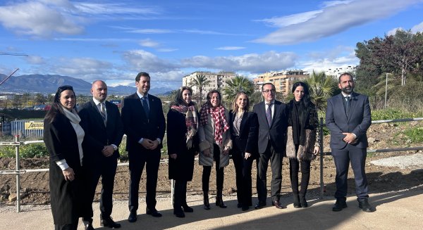 Las consejeras España y Castillo asisten a la colocación de la primera piedra del nuevo instituto de Soliva en Málaga