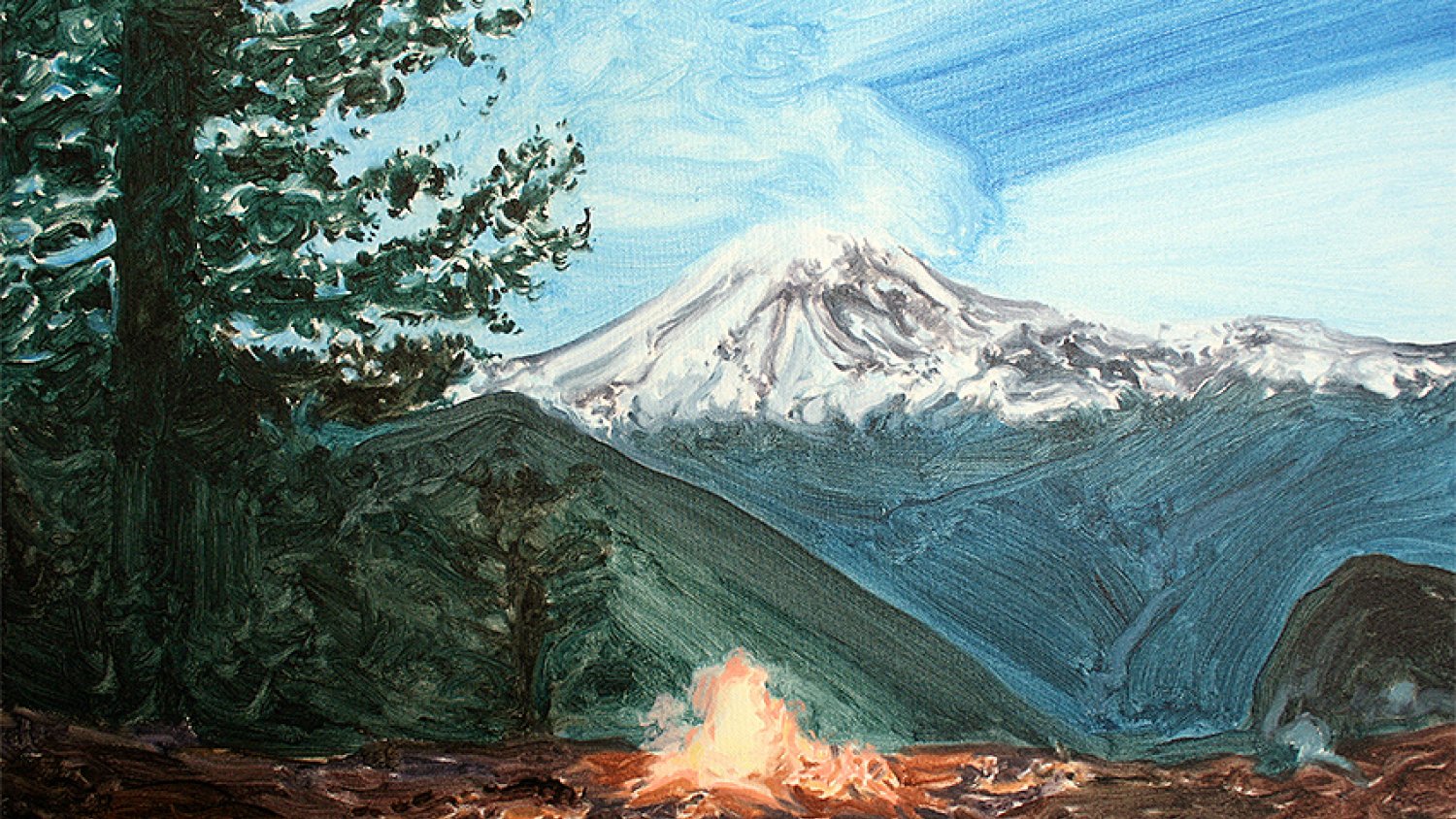 La pintora Irene Sánchez Moreno lleva sus paisajes silenciosos y alpinos a la galería Eldevenir de Torrox