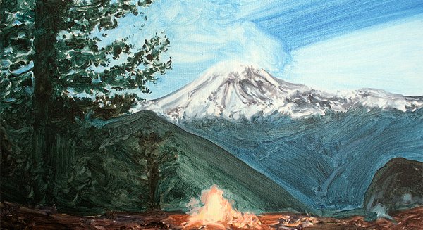 La pintora Irene Sánchez Moreno lleva sus paisajes silenciosos y alpinos a la galería Eldevenir de Torrox