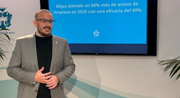 El servicio de Limpieza de Mijas resuelve el 99% de las incidencias en 2025 