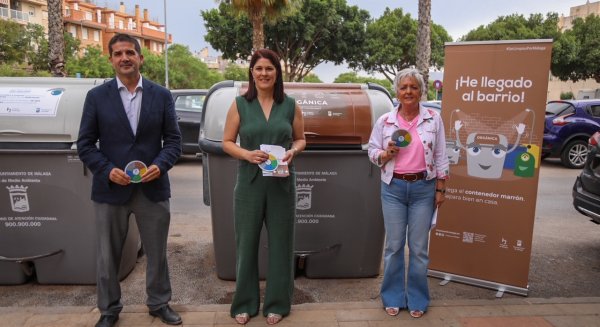 Se instalan 43 nuevos contenedores marrones para la recogida de bioresiduos orgánicos en Teatinos